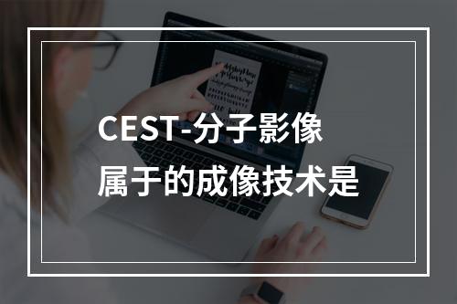 CEST-分子影像属于的成像技术是