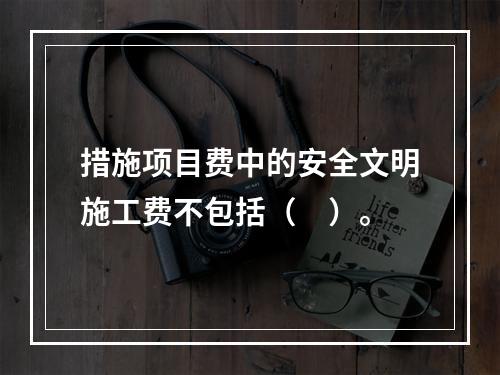 措施项目费中的安全文明施工费不包括（　）。