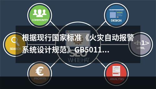 根据现行国家标准《火灾自动报警系统设计规范》GB50116，