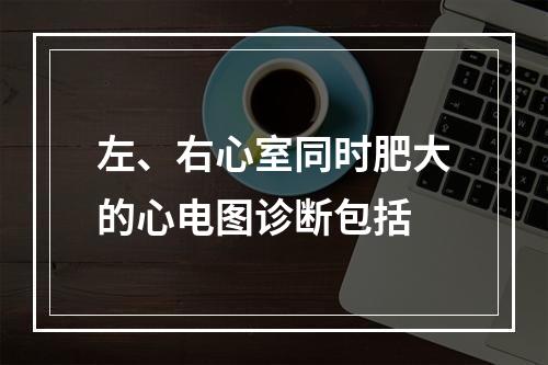 左、右心室同时肥大的心电图诊断包括