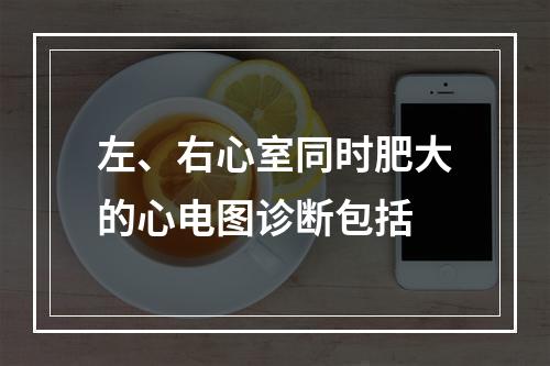 左、右心室同时肥大的心电图诊断包括