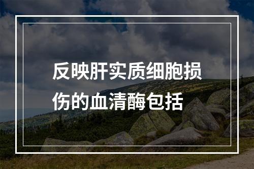 反映肝实质细胞损伤的血清酶包括