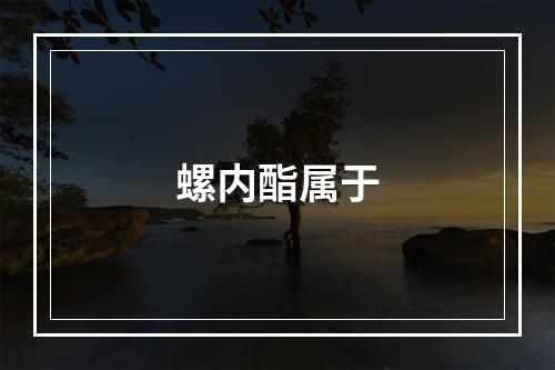 螺内酯属于