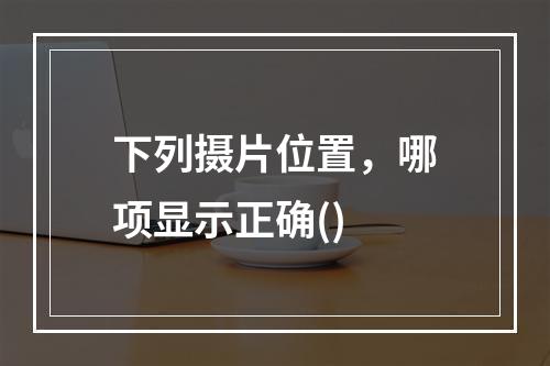 下列摄片位置，哪项显示正确()