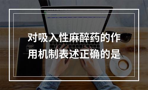 对吸入性麻醉药的作用机制表述正确的是