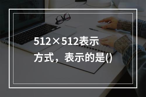 512×512表示方式，表示的是()