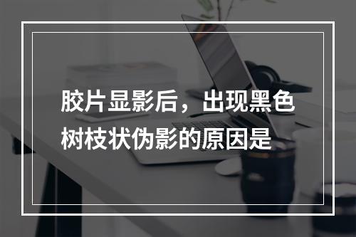 胶片显影后，出现黑色树枝状伪影的原因是