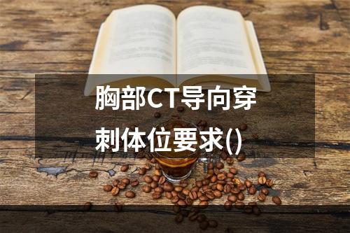 胸部CT导向穿刺体位要求()