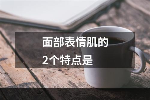 面部表情肌的2个特点是