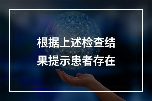 根据上述检查结果提示患者存在