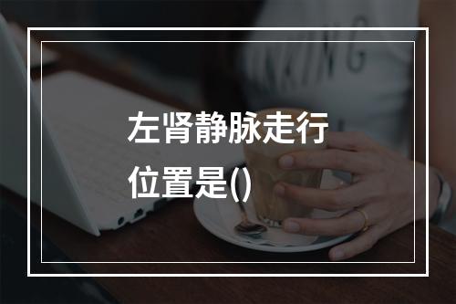 左肾静脉走行位置是()