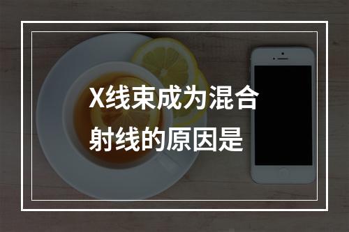 X线束成为混合射线的原因是