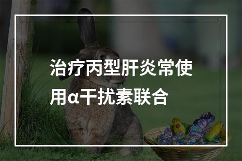 治疗丙型肝炎常使用α干扰素联合