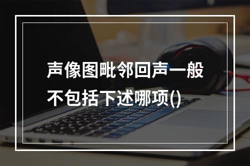 声像图毗邻回声一般不包括下述哪项()