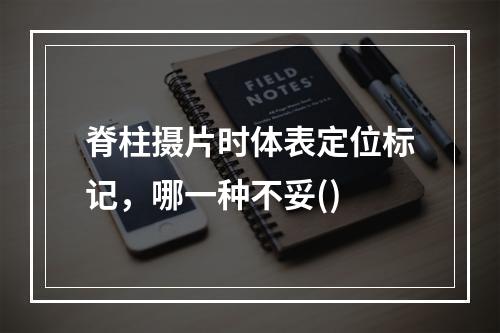 脊柱摄片时体表定位标记，哪一种不妥()