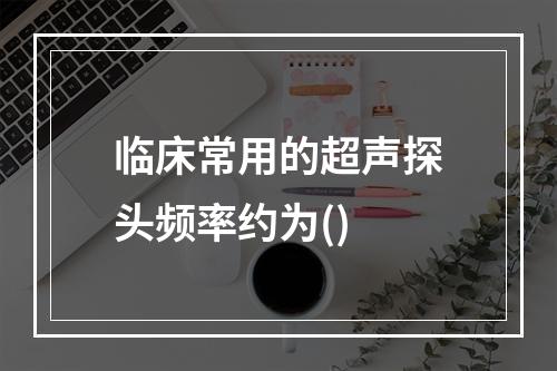 临床常用的超声探头频率约为()