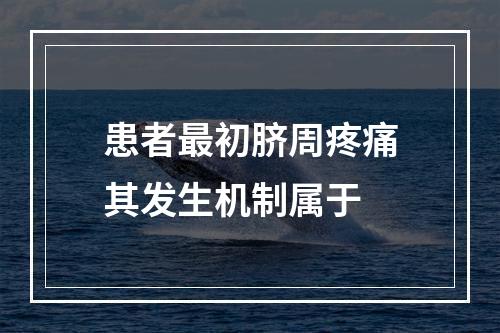 患者最初脐周疼痛其发生机制属于