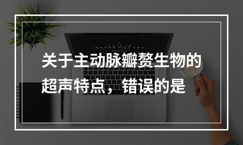 关于主动脉瓣赘生物的超声特点，错误的是