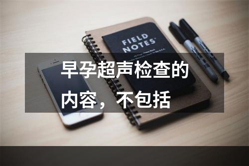 早孕超声检查的内容，不包括