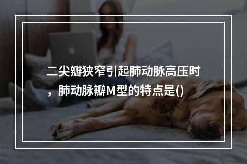 二尖瓣狭窄引起肺动脉高压时，肺动脉瓣M型的特点是()