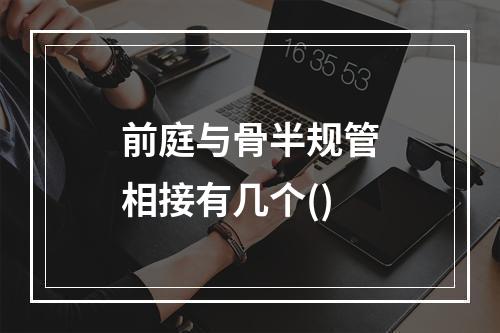 前庭与骨半规管相接有几个()