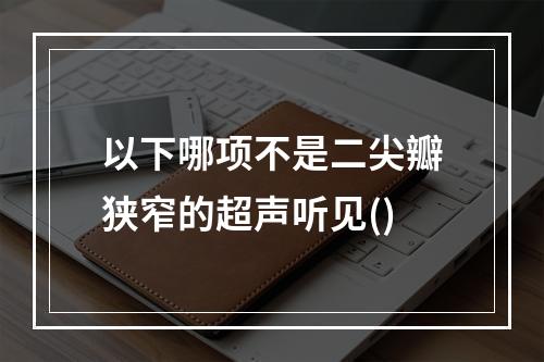 以下哪项不是二尖瓣狭窄的超声听见()