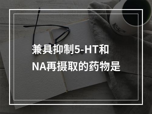 兼具抑制5-HT和NA再摄取的药物是