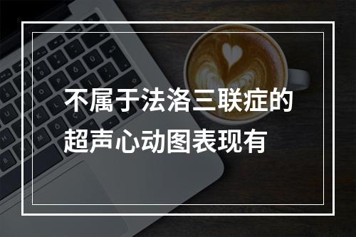 不属于法洛三联症的超声心动图表现有