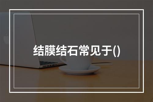 结膜结石常见于()