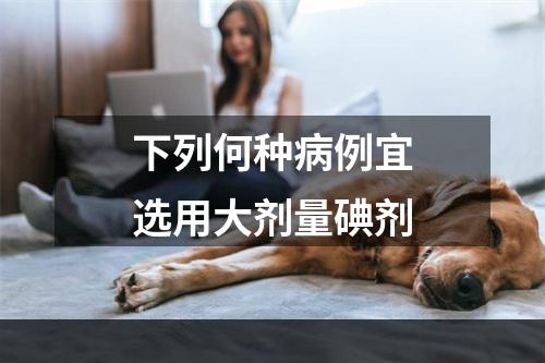 下列何种病例宜选用大剂量碘剂