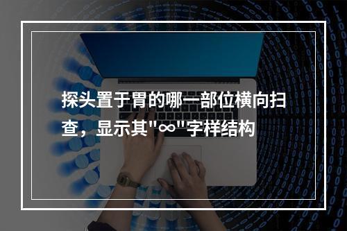 探头置于胃的哪一部位横向扫查，显示其