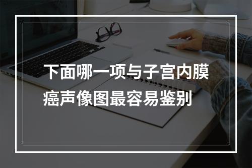 下面哪一项与子宫内膜癌声像图最容易鉴别