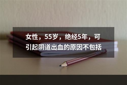 女性，55岁，绝经5年，可引起阴道出血的原因不包括