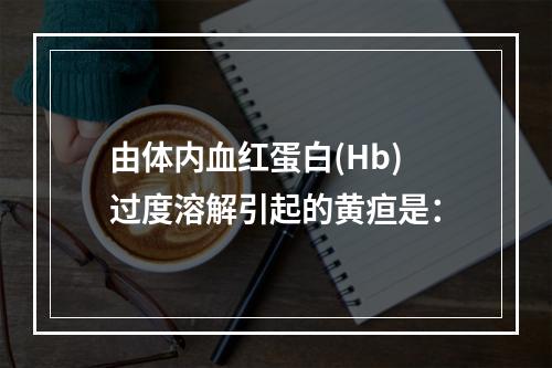 由体内血红蛋白(Hb)过度溶解引起的黄疸是：