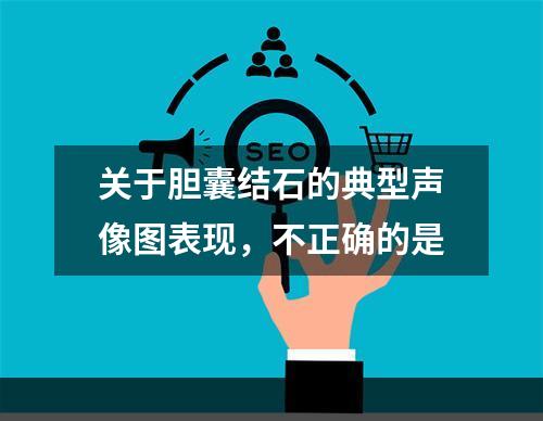 关于胆囊结石的典型声像图表现，不正确的是