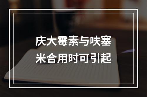 庆大霉素与呋塞米合用时可引起