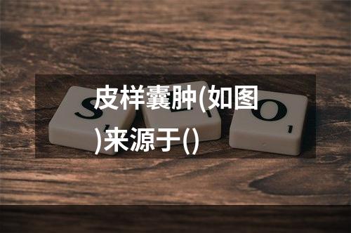 皮样囊肿(如图)来源于()