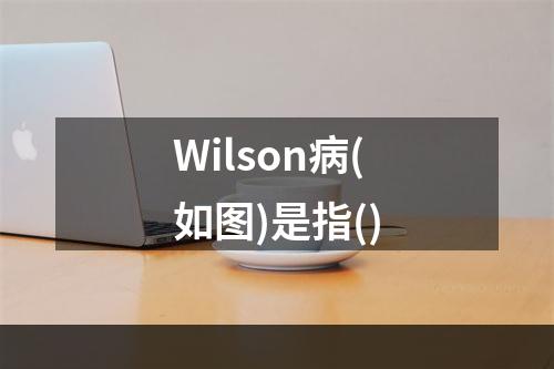 Wilson病(如图)是指()