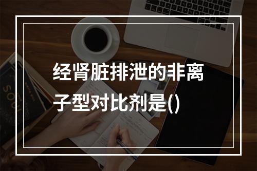 经肾脏排泄的非离子型对比剂是()