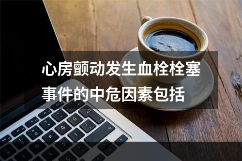 心房颤动发生血栓栓塞事件的中危因素包括