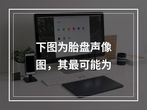 下图为胎盘声像图，其最可能为