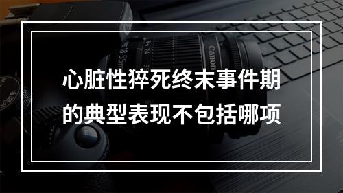 心脏性猝死终末事件期的典型表现不包括哪项