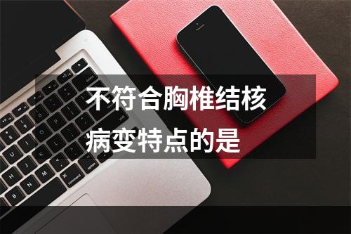 不符合胸椎结核病变特点的是