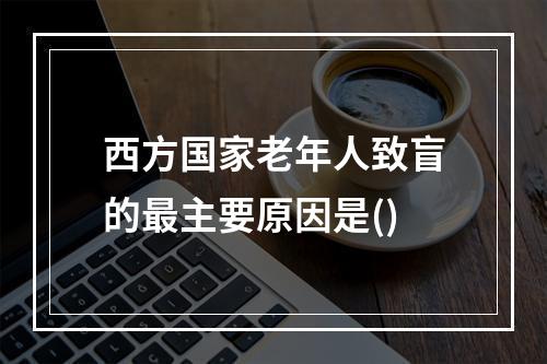 西方国家老年人致盲的最主要原因是()