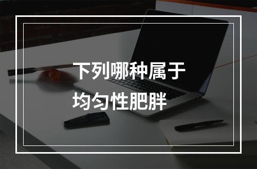 下列哪种属于均匀性肥胖