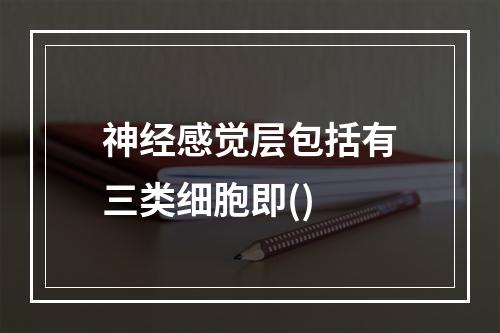 神经感觉层包括有三类细胞即()