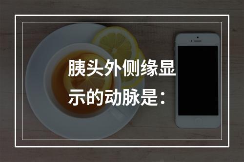 胰头外侧缘显示的动脉是：