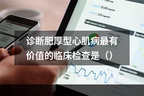 诊断肥厚型心肌病最有价值的临床检查是（）