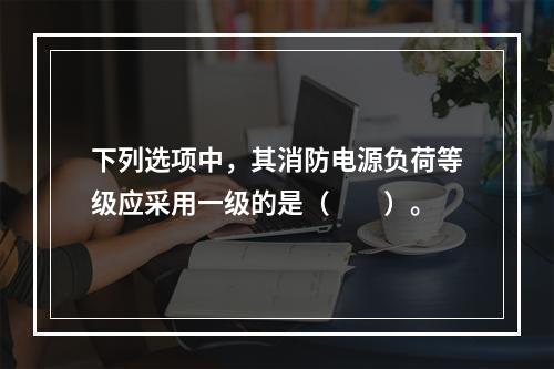 下列选项中，其消防电源负荷等级应采用一级的是（  ）。