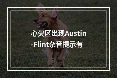 心尖区出现Austin-Flint杂音提示有